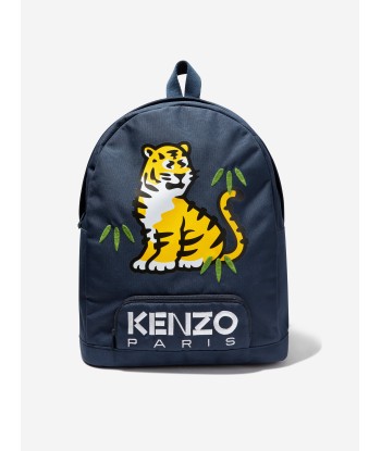 KENZO Kids Tiger Backpack in Navy En savoir plus