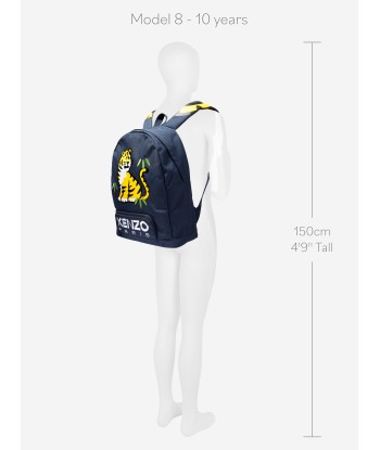 KENZO Kids Tiger Backpack in Navy En savoir plus