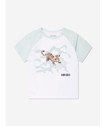 KENZO Baby Boys Organic Cotton T-Shirt And Pants Set in Blue sélection de produits