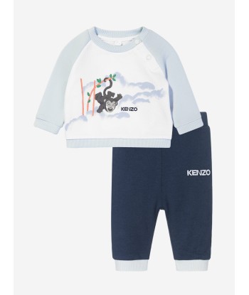 KENZO Baby Boys Sweatshirt And Trousers Set in White vous aussi creer 