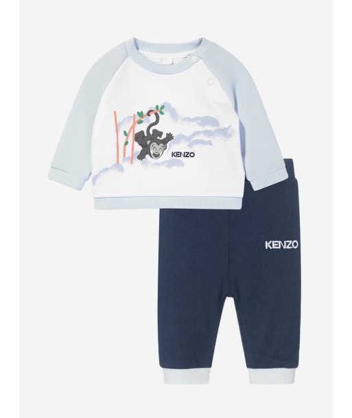 KENZO Baby Boys Sweatshirt And Trousers Set in White vous aussi creer 