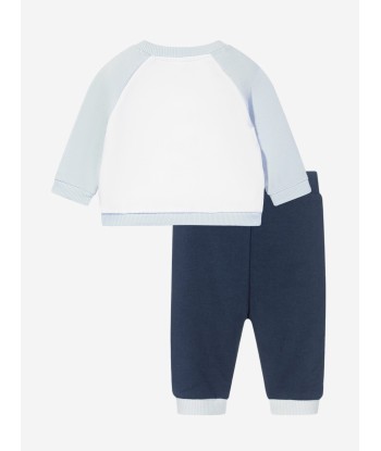 KENZO Baby Boys Sweatshirt And Trousers Set in White vous aussi creer 