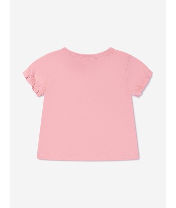 KENZO Baby Girls Organic Cotton T-Shirt And Pants Set in Pink Livraison rapide