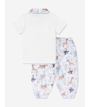 KENZO Baby Boys Polo Shirt And Trousers Set in White plus qu'un jeu 