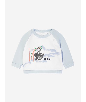 KENZO Baby Boys Sweatshirt And Trousers Set in White vous aussi creer 