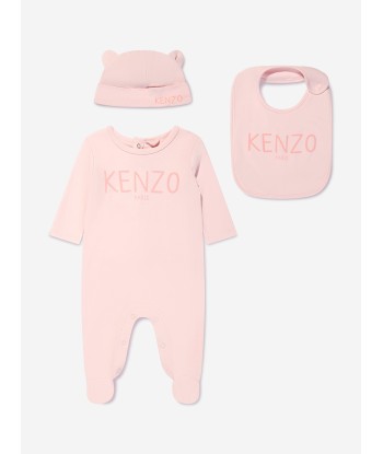 KENZO Baby Girls Organic Cotton 3 Piece Gift Set in Pink Toutes les collections ici