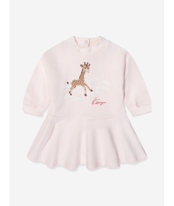 KENZO Baby Girls Organic Cotton Dress And Headband Set in Pink 2 - 3 jours ouvrés.