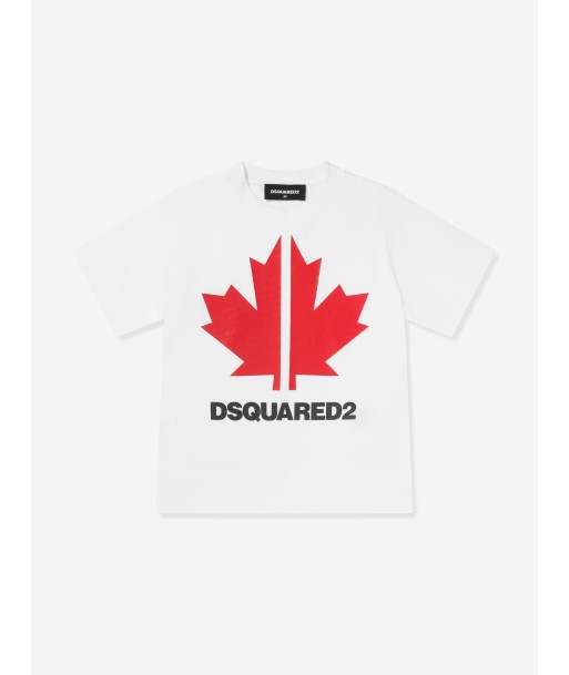 Dsquared2 Kids Slouch Fit Logo Printed T-Shirt la colonne vertébrale