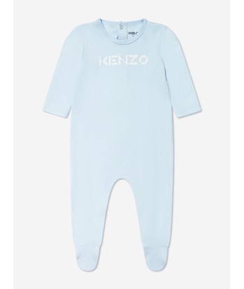 KENZO Baby Girls Organic Cotton 2 Piece Babygrow Set in Blue outlet