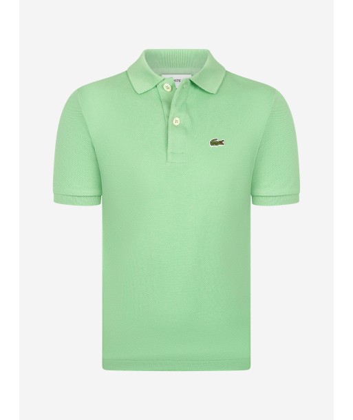 Lacoste Boys Logo Polo Shirt in Green Amélioration de cerveau avec