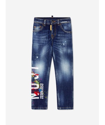 Dsquared2 Boys Icon Paint Splatter Jeans des créatures d'habitude