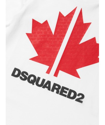 Dsquared2 Kids Slouch Fit Logo Printed T-Shirt la colonne vertébrale