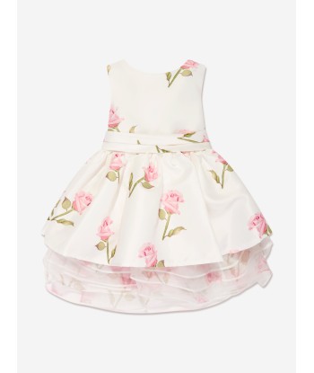 Mama Luma Girls Rose Dress in Ivory Comparez et commandez 