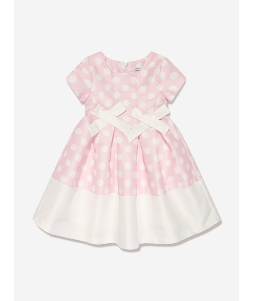 Mama Luma Girls Polka Dot Dress in Pink chez Cornerstreet bien 