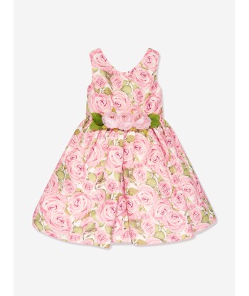 Mama Luma Girls Rose Dress in Pink français