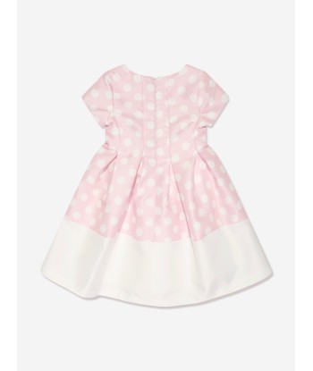 Mama Luma Girls Polka Dot Dress in Pink chez Cornerstreet bien 