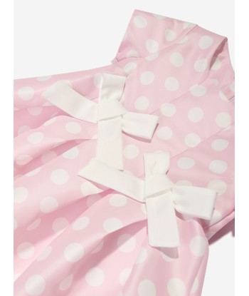 Mama Luma Girls Polka Dot Dress in Pink chez Cornerstreet bien 