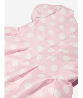 Mama Luma Girls Polka Dot Dress in Pink chez Cornerstreet bien 