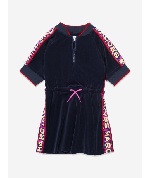 MARC JACOBS Girls Velour Logo Dress Les êtres humains sont 