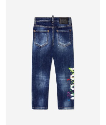 Dsquared2 Boys Icon Paint Splatter Jeans des créatures d'habitude