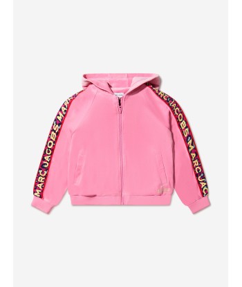 MARC JACOBS Girls Velour Logo Zip Up Top Dans la société mordern