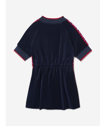 MARC JACOBS Girls Velour Logo Dress Les êtres humains sont 