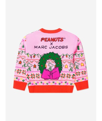 MARC JACOBS Girls Snoopy Christmas Jumper Les magasins à Paris et en Île-de-France