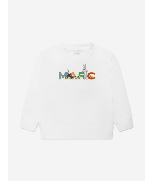 MARC JACOBS Kids Looney Tunes Logo Sweatshirt in White Comment ça marche