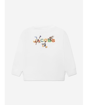 MARC JACOBS Kids Looney Tunes Logo Sweatshirt in White Comment ça marche