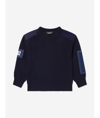 Dsquared2 Boys Arm Badge Knited Jumper En savoir plus