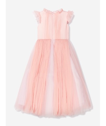 Marchesa Girls Flower Embellished Georgette Gown in Pink Le MVP de beaucoup