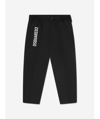 Dsquared2 Boys Logo Print Trousers Fin de série