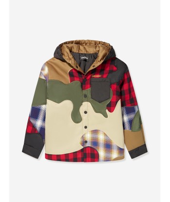 Dsquared2 Boys Checked Camo Contrast Over Jacket sélection de produits