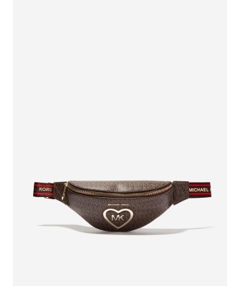 Michael Kors Girls Logo Belt Bag in Brown les muscles