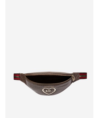 Michael Kors Girls Logo Belt Bag in Brown les muscles