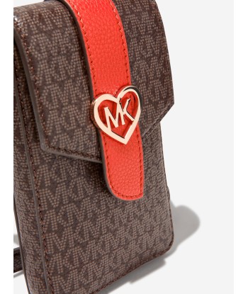 Michael Kors Girls Logo Phone Bag in Brown Les êtres humains sont 