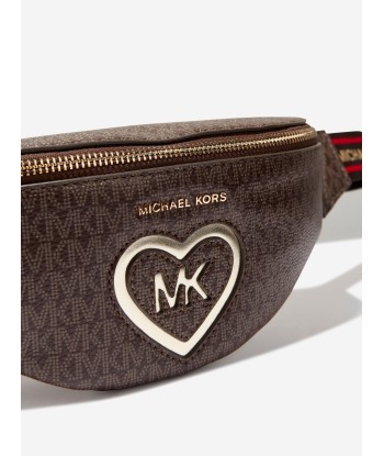 Michael Kors Girls Logo Belt Bag in Brown les muscles