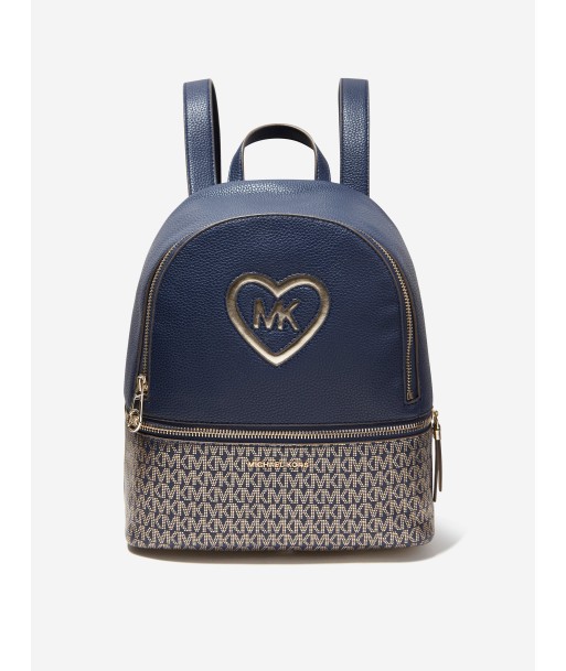 Michael Kors Girls Logo Backpack in Navy Dans la société mordern