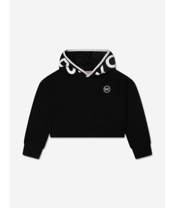 Michael Kors Girls Cropped Logo Hoodie in Black 2 - 3 jours ouvrés.