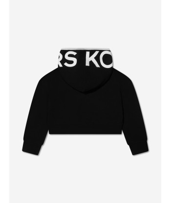 Michael Kors Girls Cropped Logo Hoodie in Black 2 - 3 jours ouvrés.