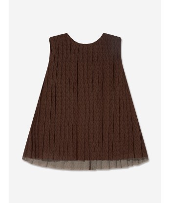 Michael Kors Baby Girls Pleated Dress in Brown Les magasins à Paris