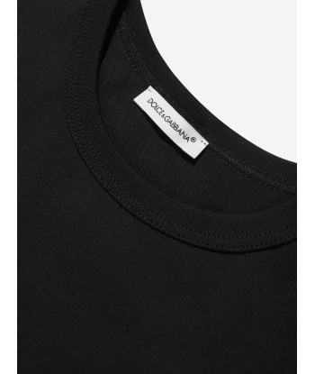 Dolce & Gabbana Boys Logo T-Shirt in Black solde