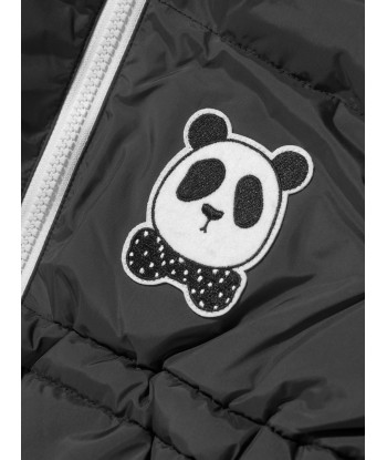 Mini Rodini Kids Panda Hooded Puffer Jacket soldes