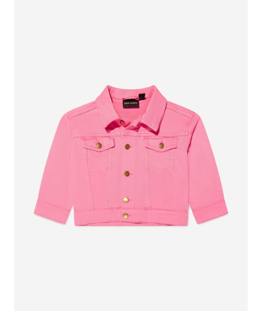 Mini Rodini Girls Organic Cotton Nessie Jacket in Pink outlet