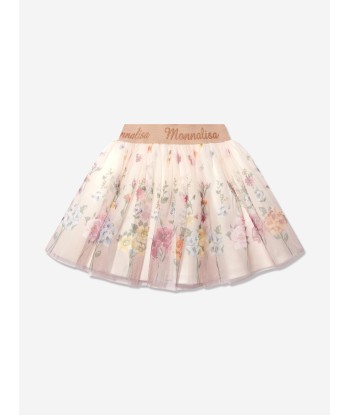 Monnalisa Girls Floral Tulle Skirt 2023