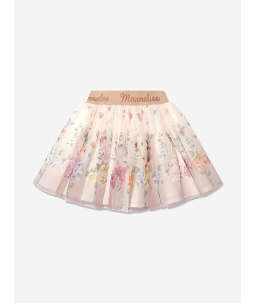 Monnalisa Girls Floral Tulle Skirt 2023