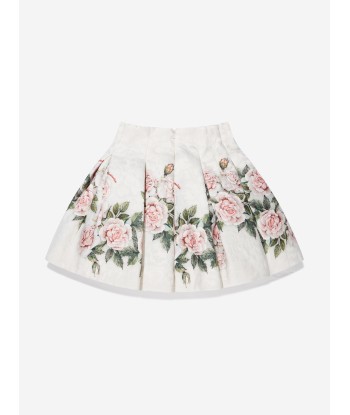 Monnalisa Girls Quilted Garden Rose Skirt france