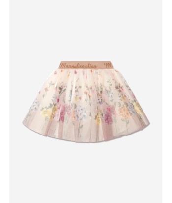 Monnalisa Girls Floral Tulle Skirt 2023