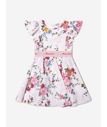 Monnalisa Girls Neoprene Floral Dress la colonne vertébrale