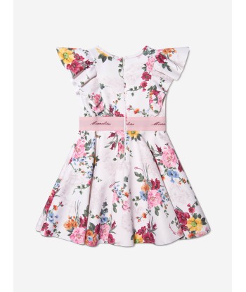 Monnalisa Girls Neoprene Floral Dress la colonne vertébrale